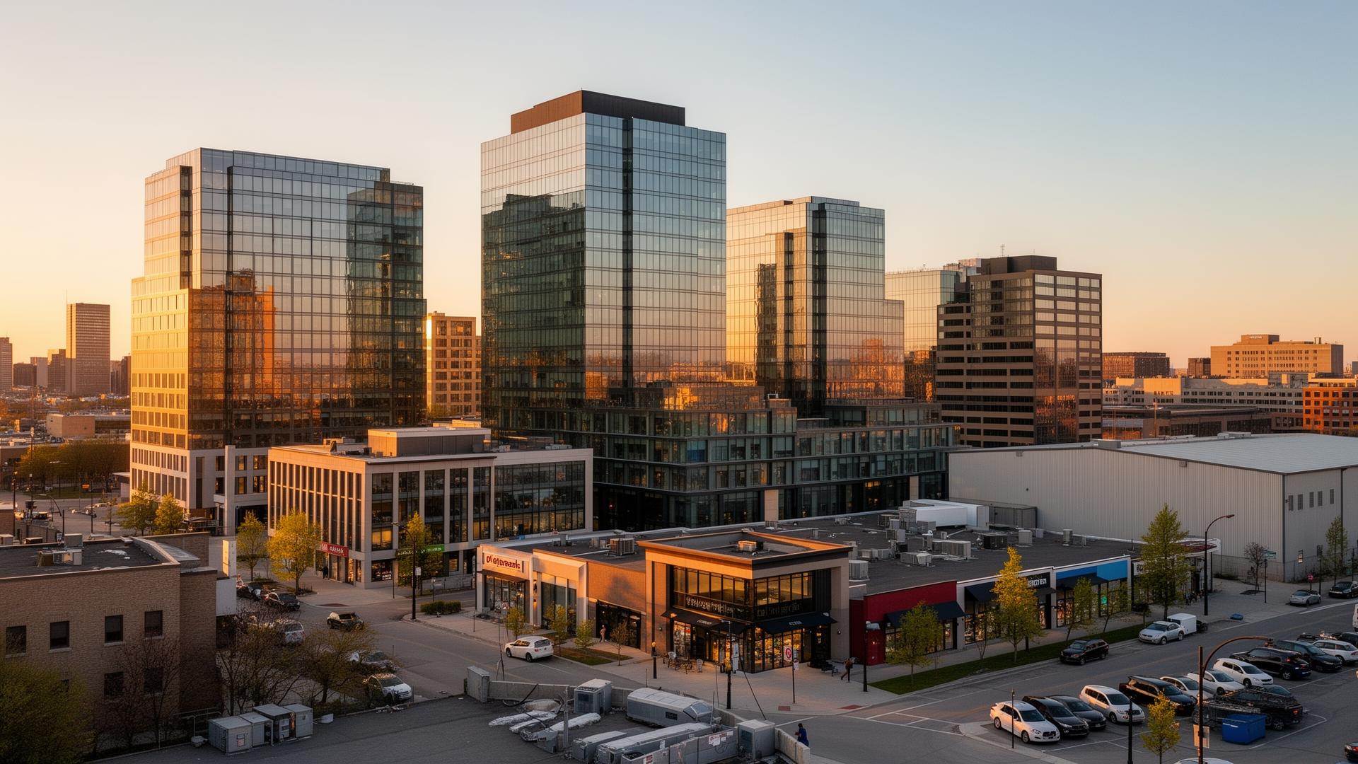 Commercial real estate skyline